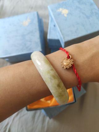 Jade Bracelet in Natural Lantian colour