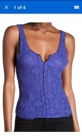 Free people violet purple lace crochet tank top medium 10 #SwapCA Free people violet purple lace crochet tank top medium 10 #SwapCA