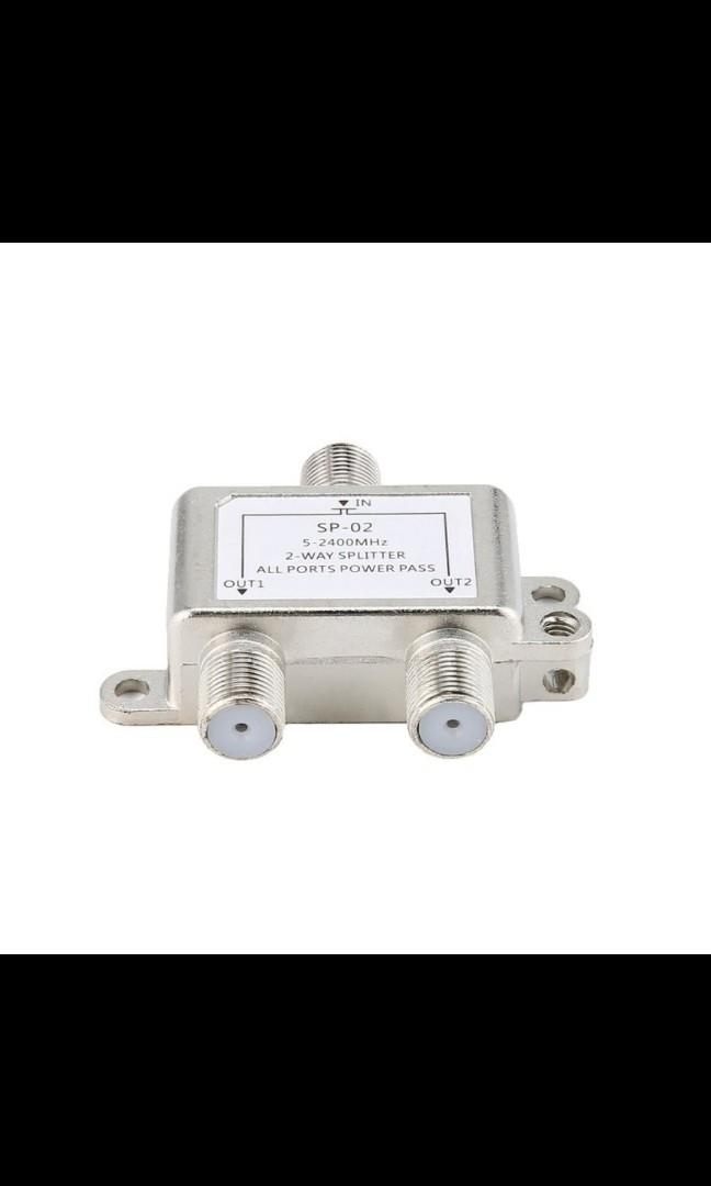 2Way HD Digital Coax Cable Splitter BiDirectional MoCA Satellite TV