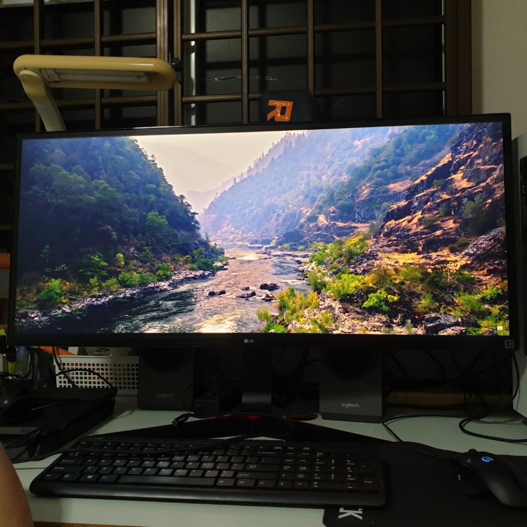 34 INCH LG ULTRAWIDE FULL HD IPS GAMING MONITOR, Computers & Tech, Parts &  Accessories, Monitor Screens on Carousell