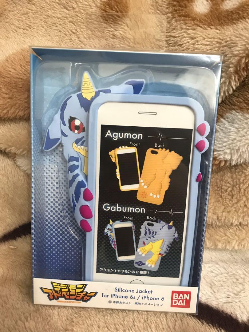 日本正版digimon 數碼暴龍iphone 6 6s 機殼case 加布獸 限鑽石山 順豐到付 Bandai 電子產品 電話 平板電腦裝飾 Carousell