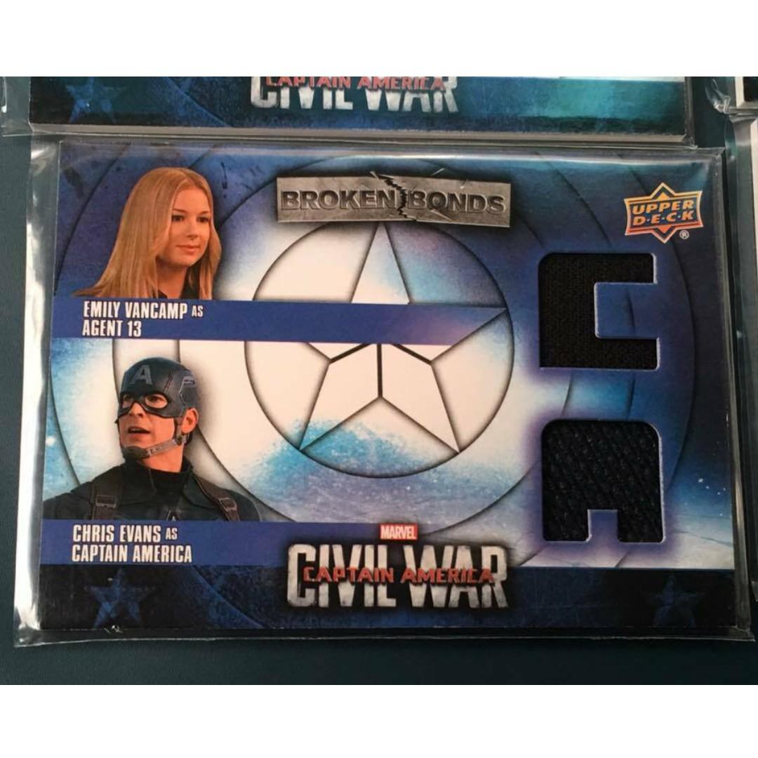 Agent 13 Captain America Civil War Wardrobe Card Rare Toys Games Board Games Cards On Carousell