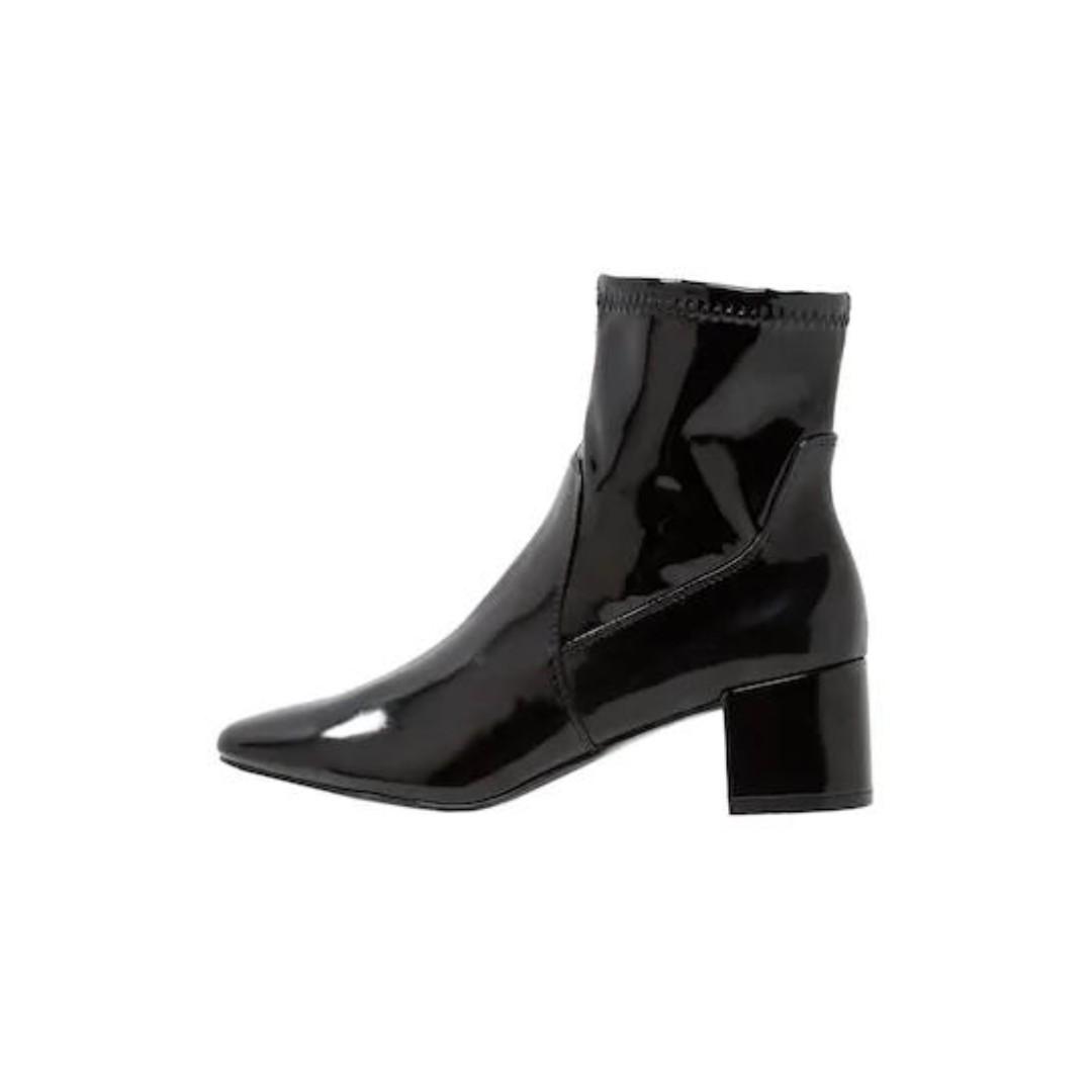 ALDO Lothelimma Classic Ankle Boots in Patent Black