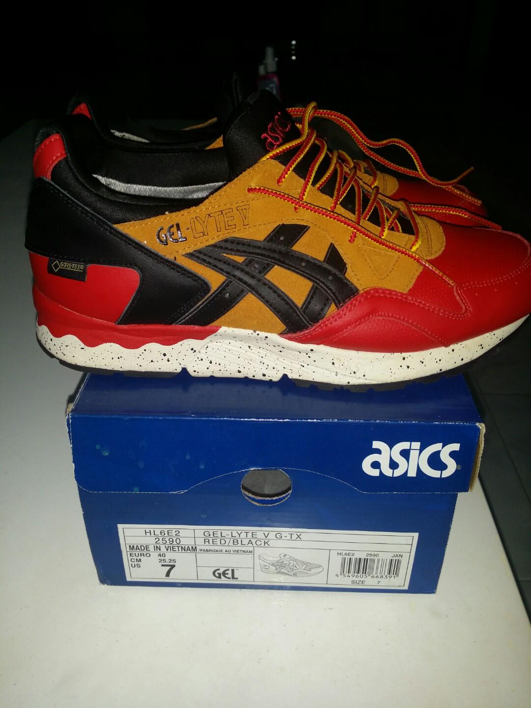 ASICS Gel Lyte V G TX Red Black Men s Fashion Footwear