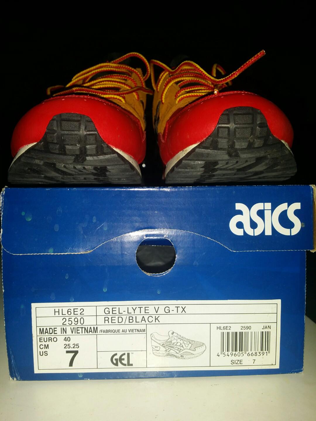 ASICS Gel Lyte V G TX Red Black