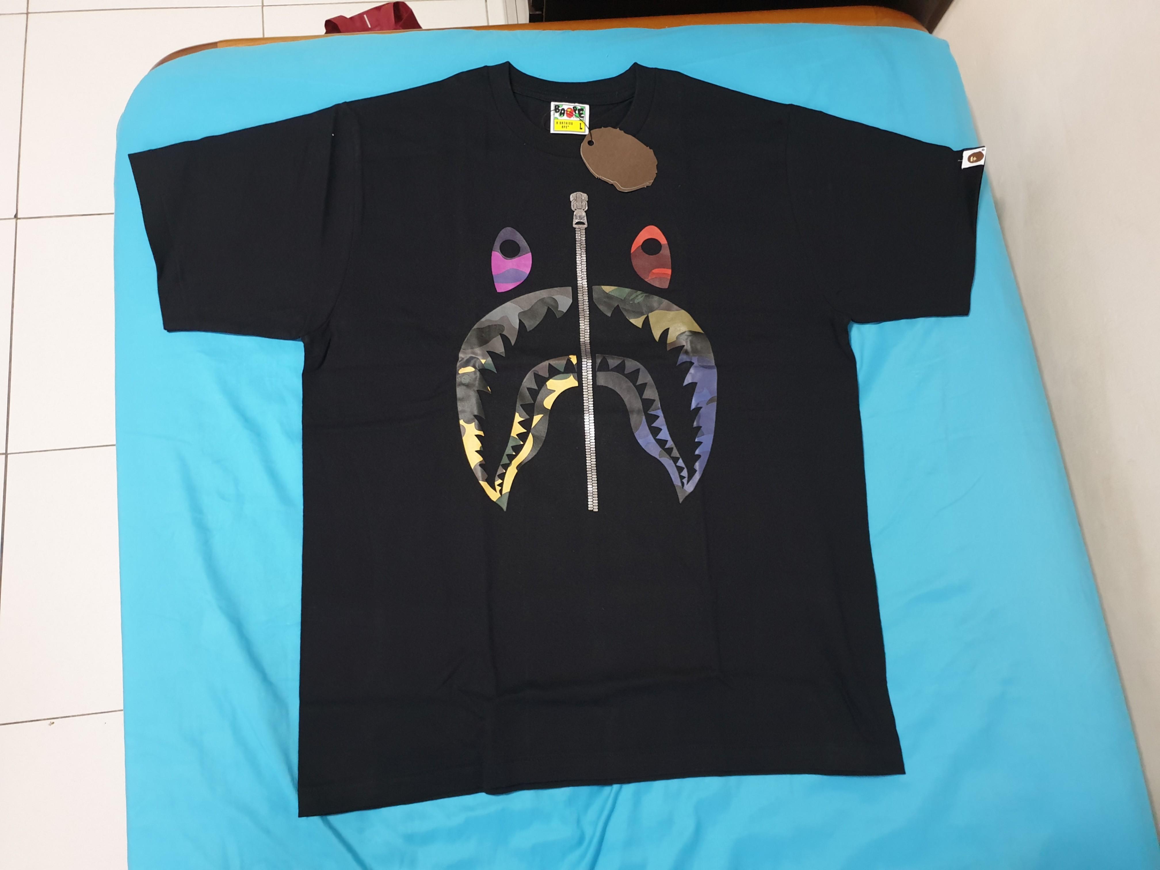 Bape mix camo shark tee outlet