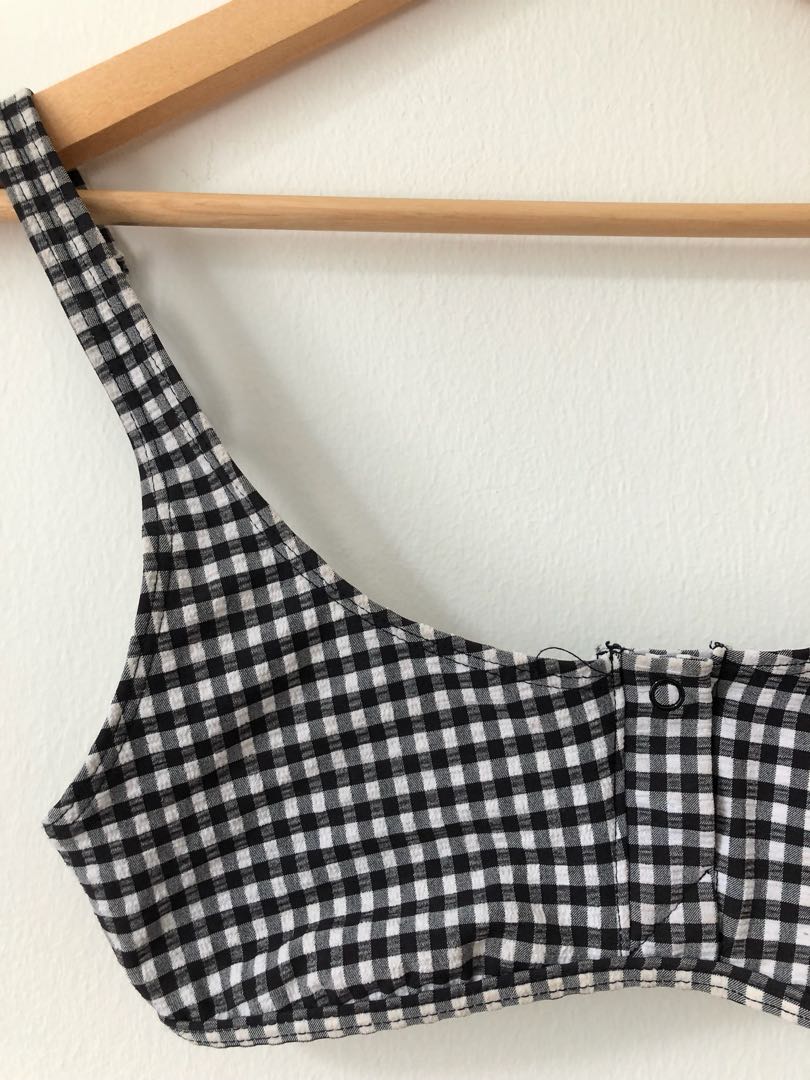 chequered bikini