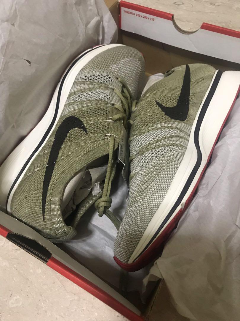 nike flyknit trainer neutral olive