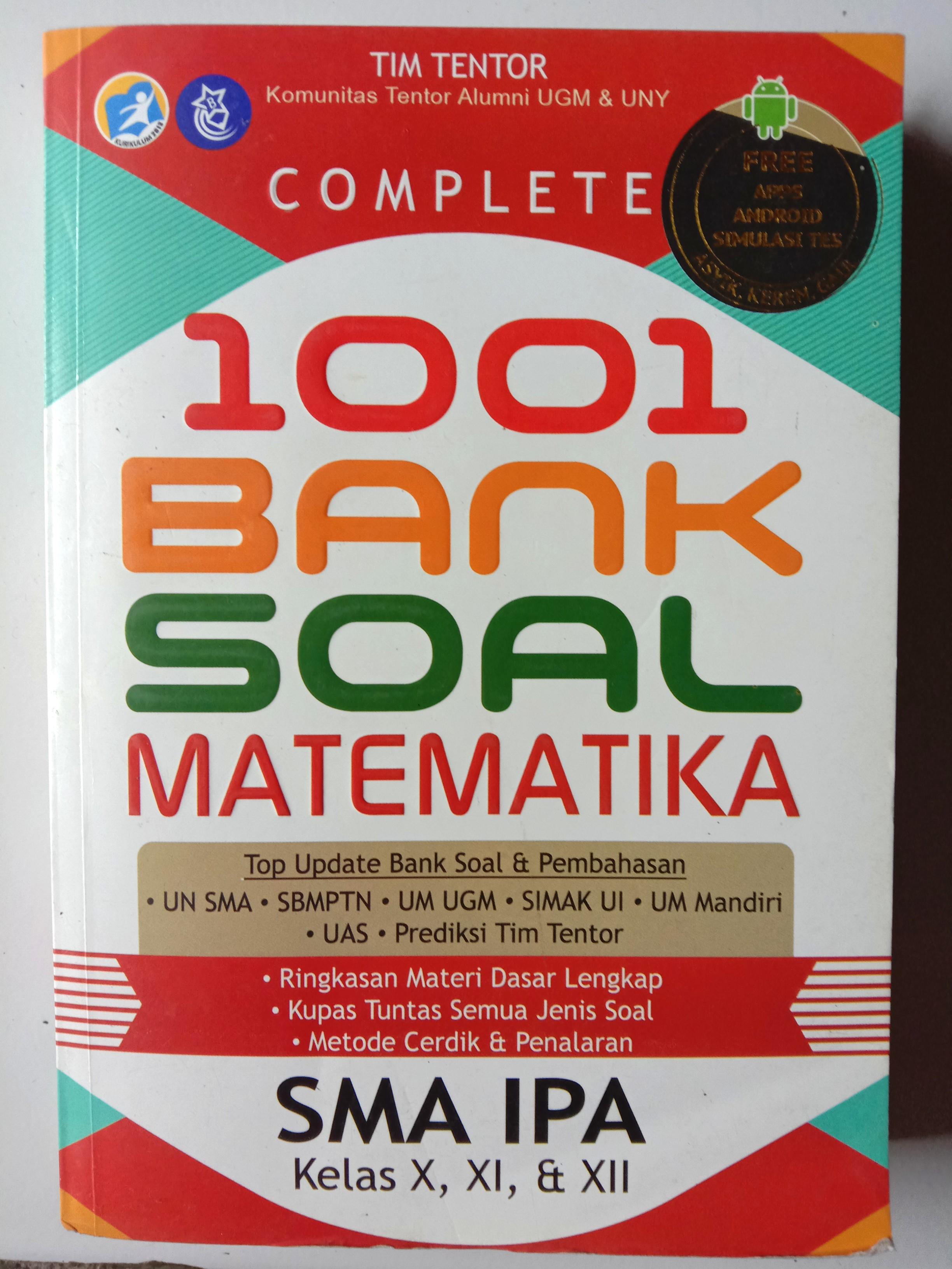 Buku 1001 Bank Soal Matematika Sma Ipa Buku Alat Tulis Buku Pelajaran Di Carousell
