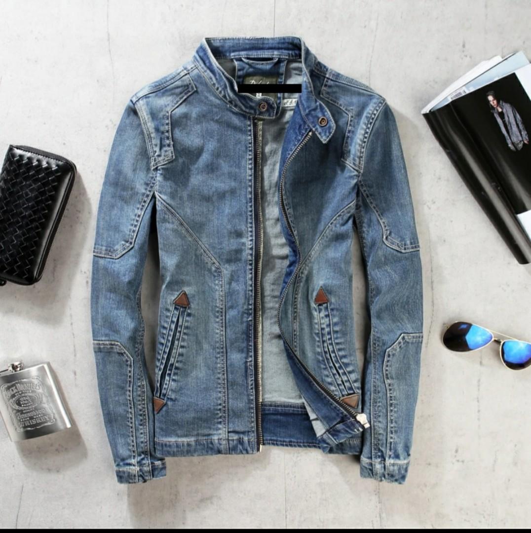 Mens fashion discount jeans jacket