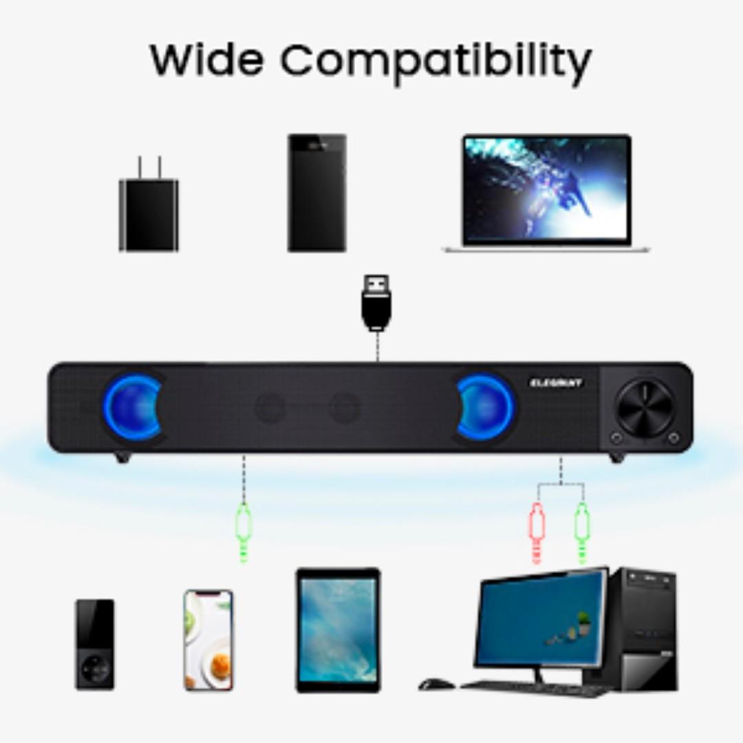 elegiant portable usb speakers