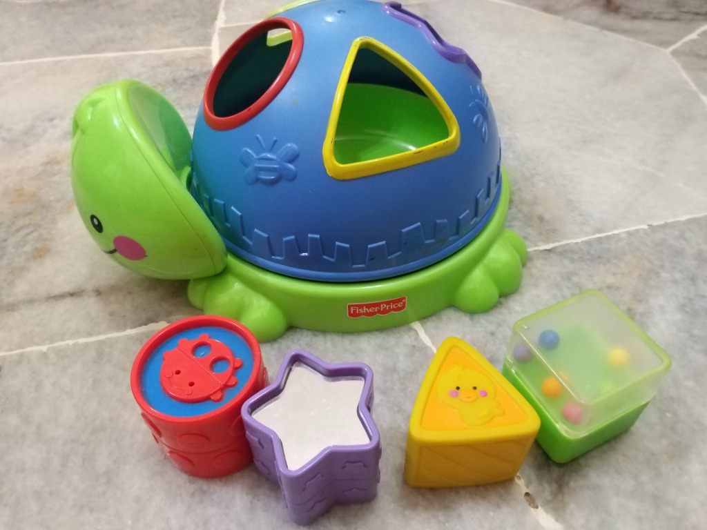 Fisher Price Friendly Firsts Turtle Shape Sorter Babies Kids