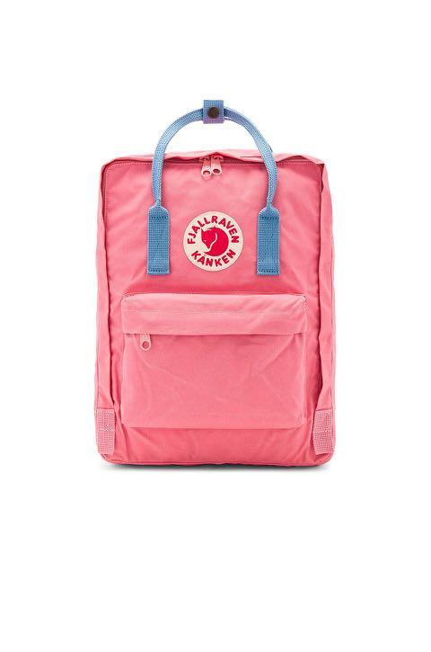 kanken bag blue and pink