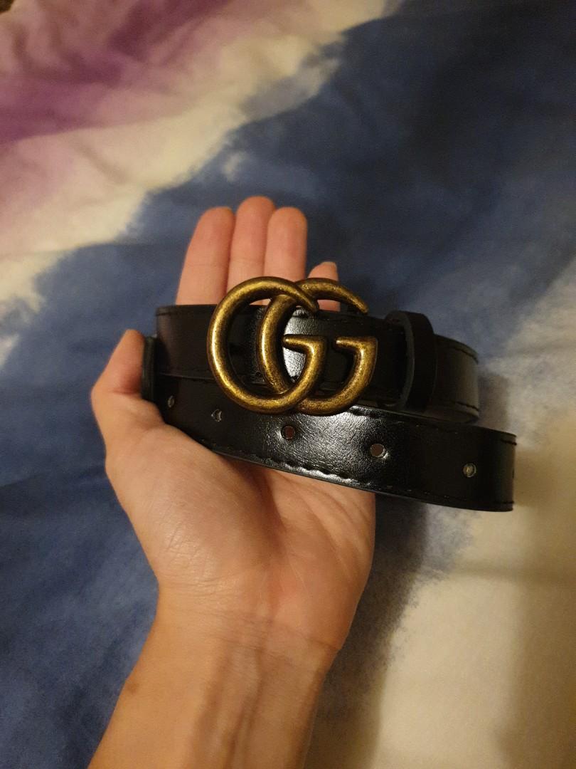 FREE NM!) Gucci Leather Belt at $50 
