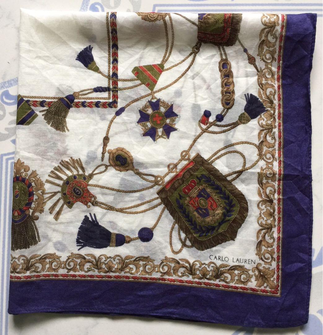 Free Postage Carlo Lauren Handkerchief Sapu Tangan Bandana Women S Fashion Accessories On Carousell