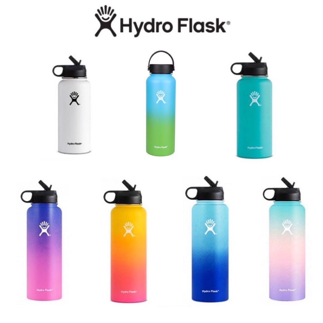 multi colored hydro flask