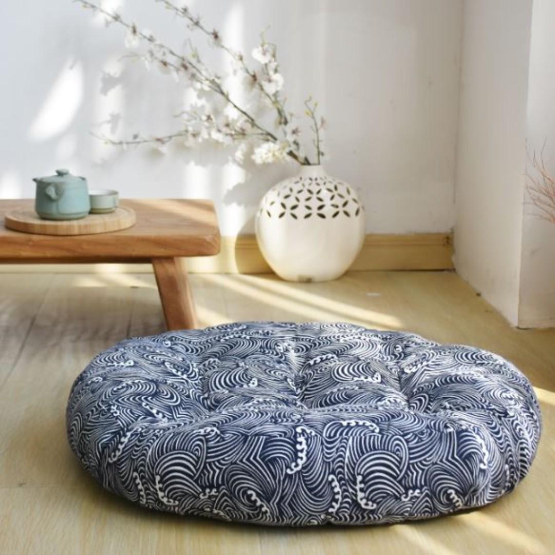 60cm Japanese Tatami Round Square Floor Seat Cushion Furniture