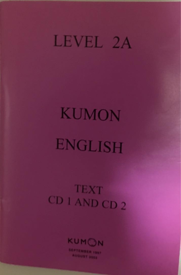 Kumon English ( with CDs ) level 2A, Hobbies & Toys, Books & Magazines