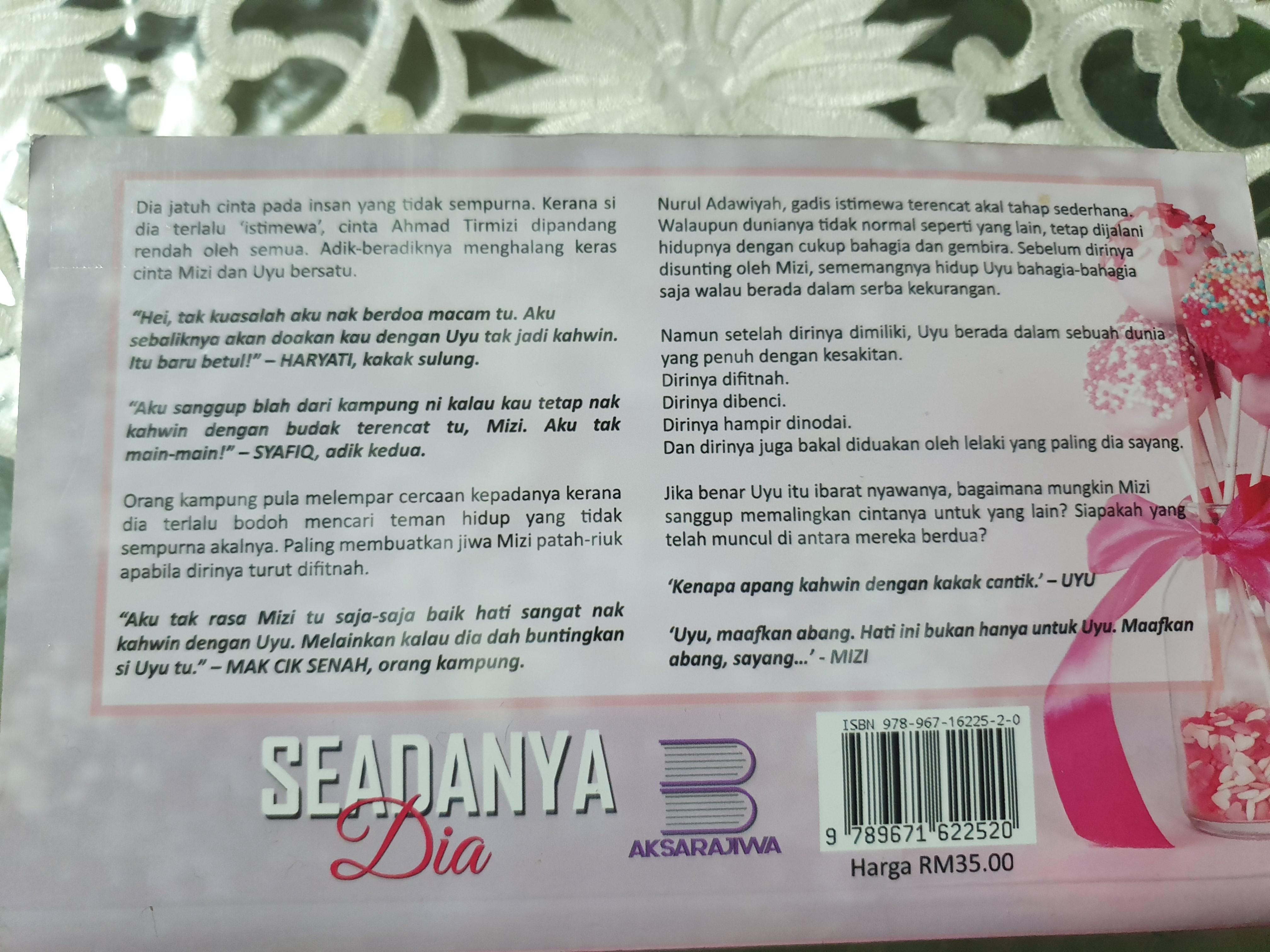 Malay Novel Reserved Hobbies Toys Books Magazines Fiction Non Fiction On Carousell