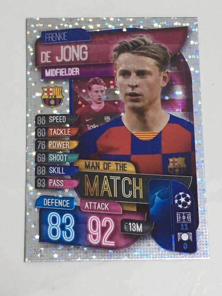 Match Attax 19 20 Frankie De Jong Motm Toys Games Board Games Cards On Carousell