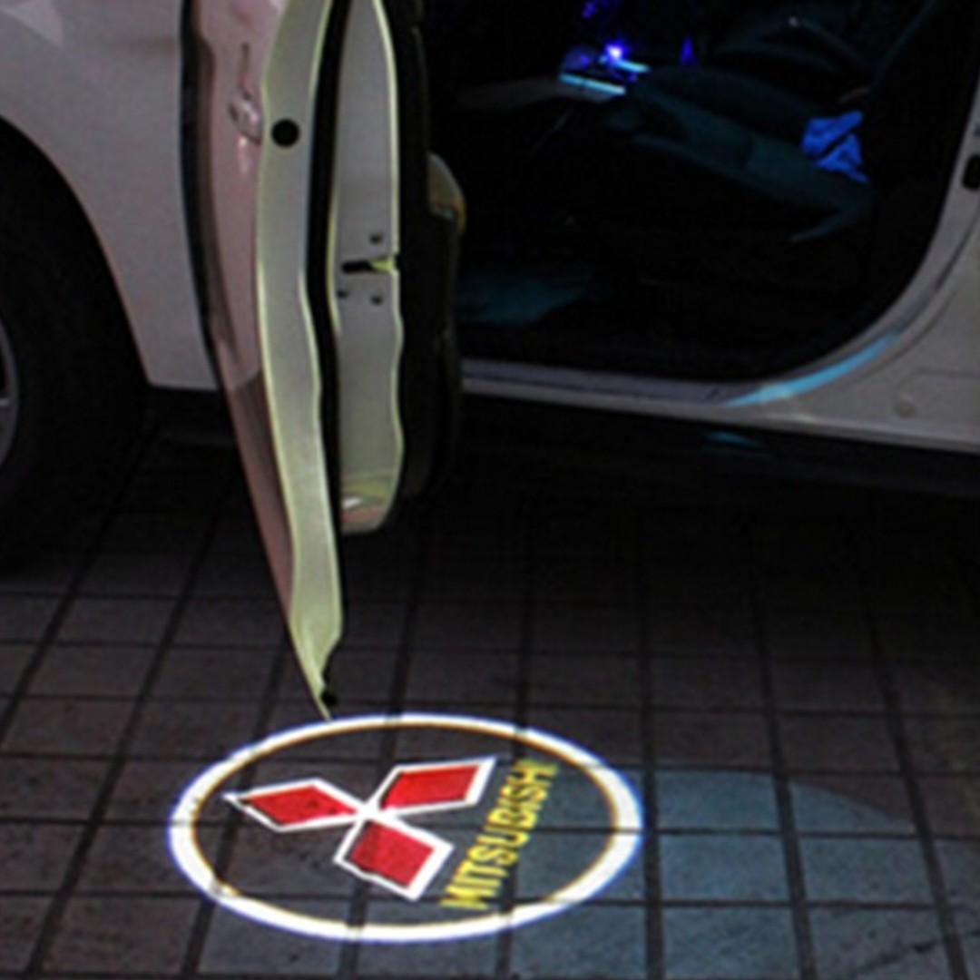 Mitsubishi Car Door LED Shadow Welcome Lights Projector. 2pcs in