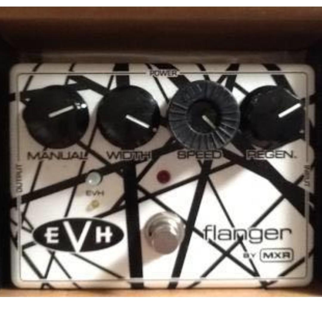 MXR Flanger EVH (Category: Musical Instruments) located in Singapore. Submitted by daruma09 (Listing ID 258351069, Image 1). Description: In excellent condition with original box and packaging. It's like new, used less than 10 times. Dunlop 18v adaptor included. Selling for only $210. .