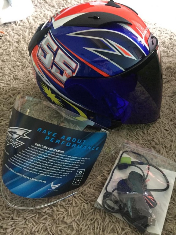 NEW Helmet Gracshaw G555 Malaysia 55 Motorbikes on Carousell