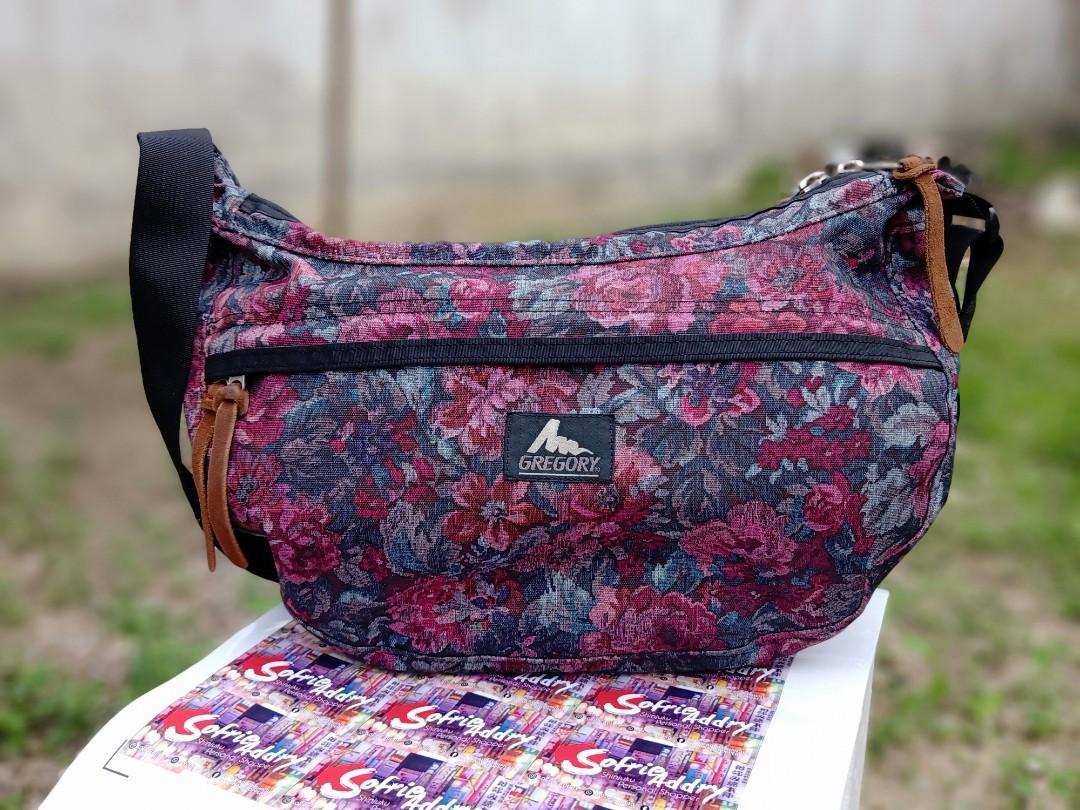 Original Gregory Tapestry Satchel Sling Bag Made in USA Size M