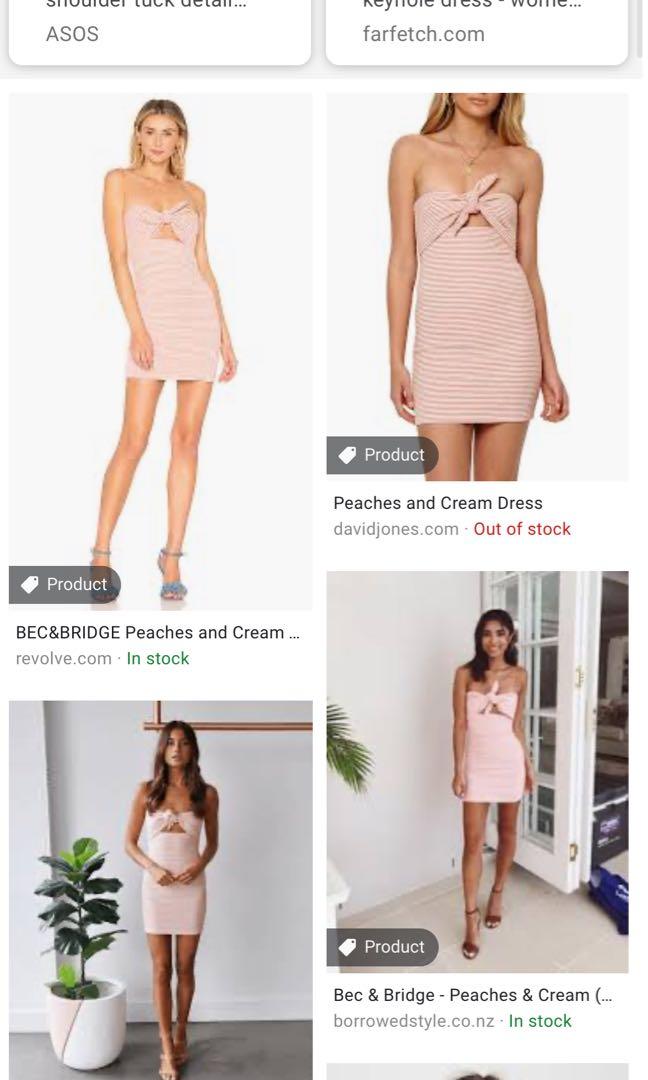 Peaches and cream dress bec and bridge shop