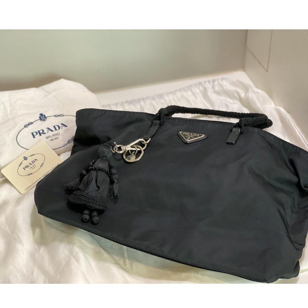 Prada black bag price clearance