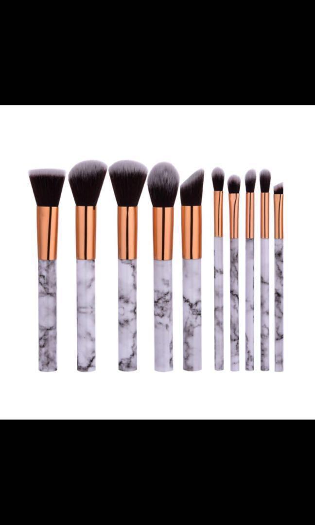Quality Marble Look 10pcs Makeup Brush - Free Makeup Brushes By Mail Quality Marble Look 10pcs Makeup Brush - Free Makeup Brushes By Mail