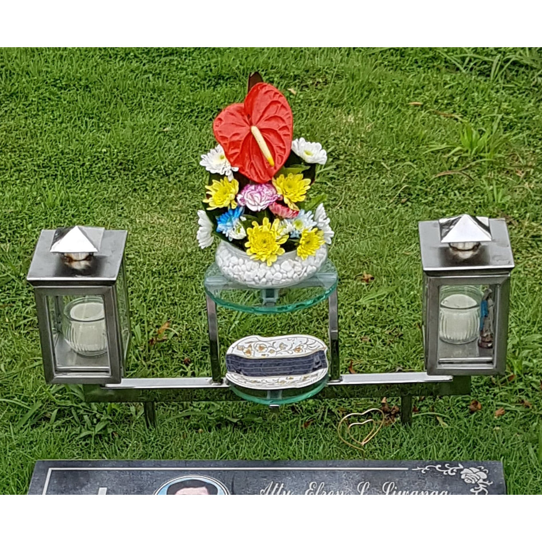Stainless candle box with stand, Furniture & Home Living, Gardening