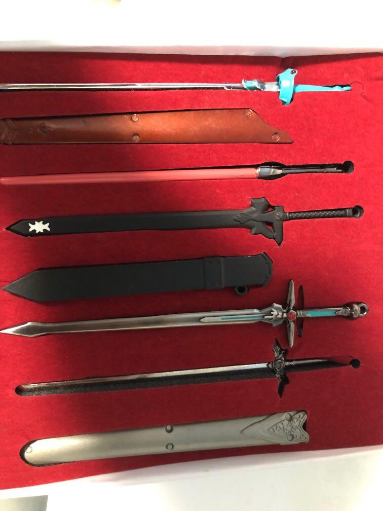Sword Art Online swords box collection, Hobbies & Toys, Toys & Games on