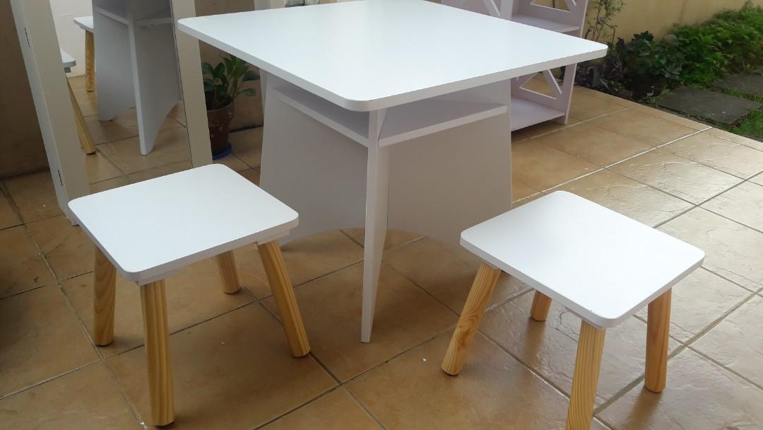Wooden Kiddie table and chairs, Babies & Kids, Baby Nursery & Kids