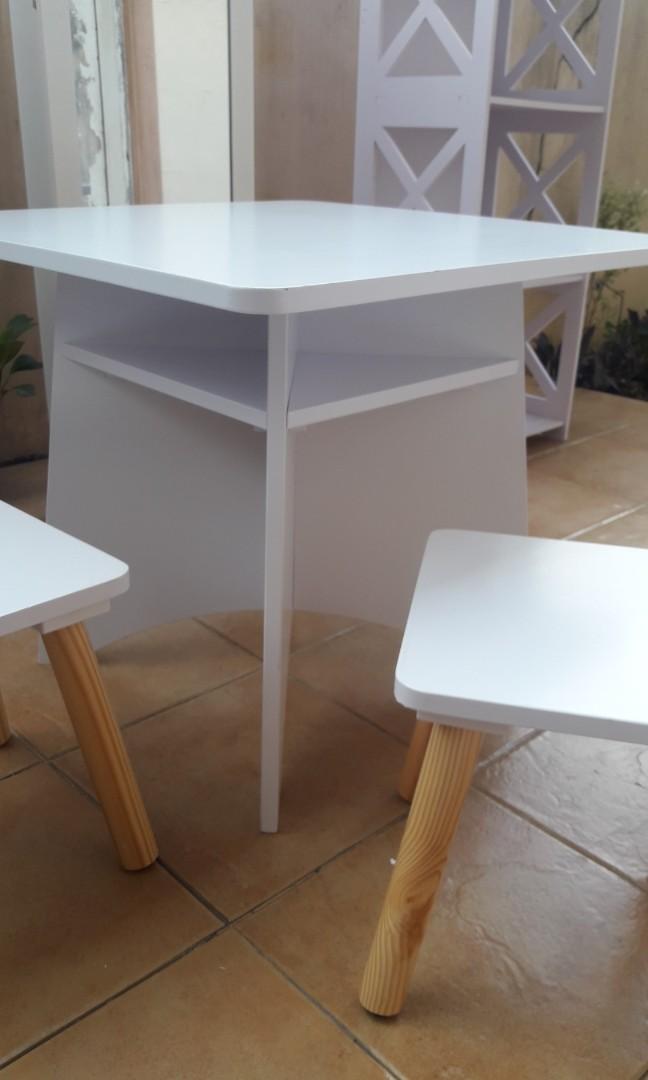 Wooden Kiddie table and chairs, Babies & Kids, Baby Nursery & Kids