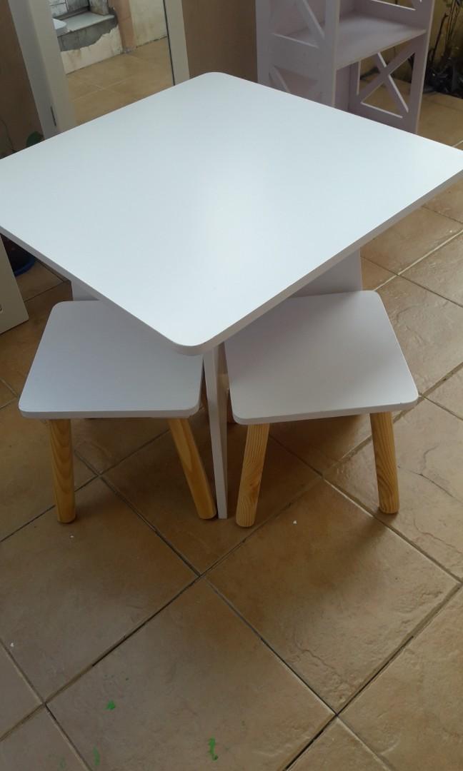 Wooden Kiddie table and chairs, Babies & Kids, Baby Nursery & Kids