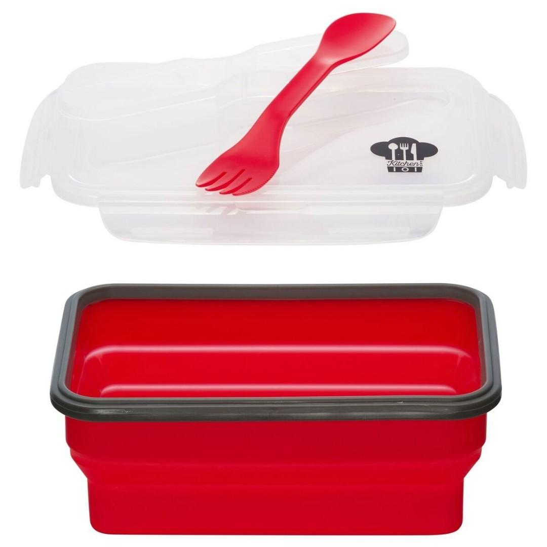 1000ml Collapsible Silicone Lunch Box with Spork (Rectangle) Eco Friendly (Category: Storage Boxes & Baskets) located in Cavite. Submitted by herorganicbeauty (Listing ID 258563788, Image 3). Description: Eco Friendly: a wonder reusable lunch box environmentally friendly that helps you avoid lots of unnecessary plastic waste from using disposable plastic, paper or styro boxes. ✔Save money with this food saver and forget about disposable container