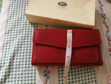 Fossil Red Wallet