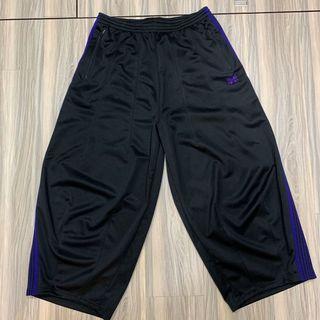 日本 Needles h.d. Track pants 黑紫 蝴蝶褲 寬版 nepenthes