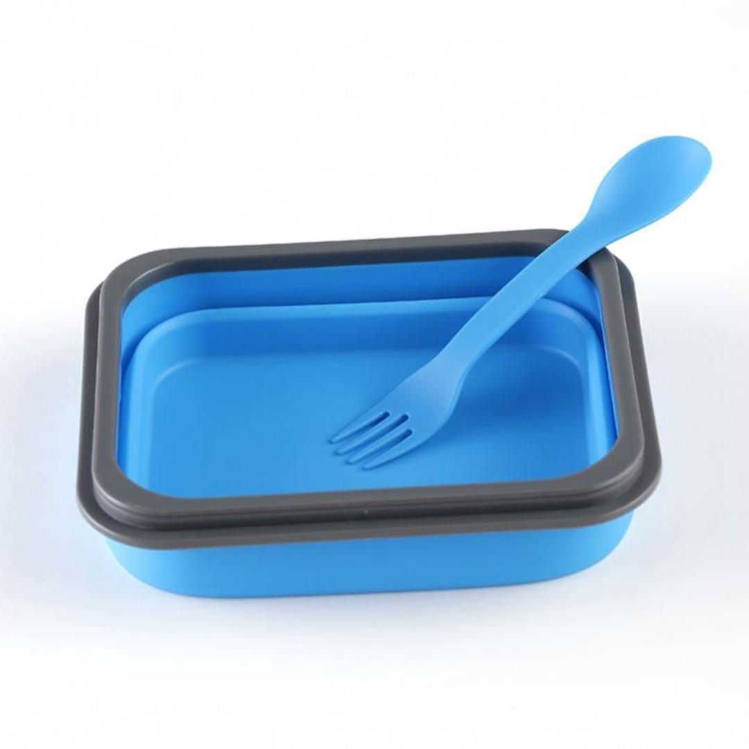 600ml Collapsible Silicone Lunch Box with Spork (Square) Eco Friendly (Category: Storage Boxes & Baskets) located in Cavite. Submitted by herorganicbeauty (Listing ID 258564233, Image 3). Description: ✔Eco Friendly: a wonder reusable lunch box and environmentally friendly that helps you avoid lots of unnecessary plastic waste from using disposable plastic, paper or styro boxes. ✔Save money with this food saver and forget about disposable containe