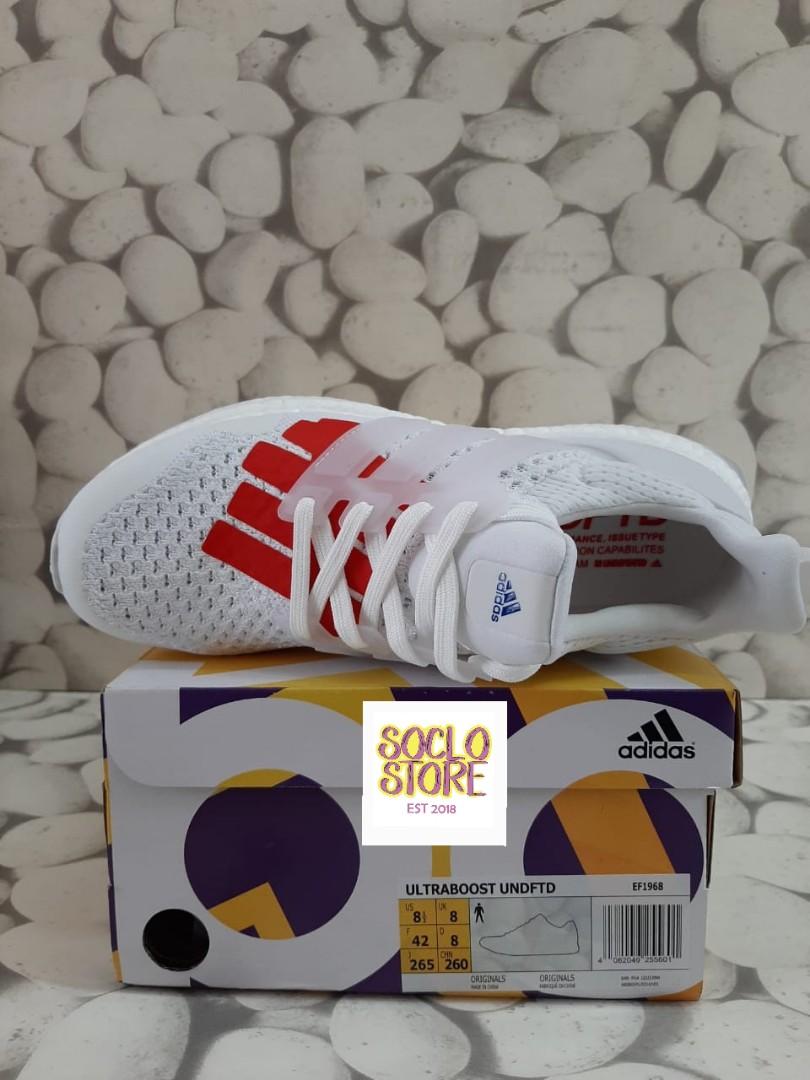 Adidas ultra boost store 1.0 undefeated white red