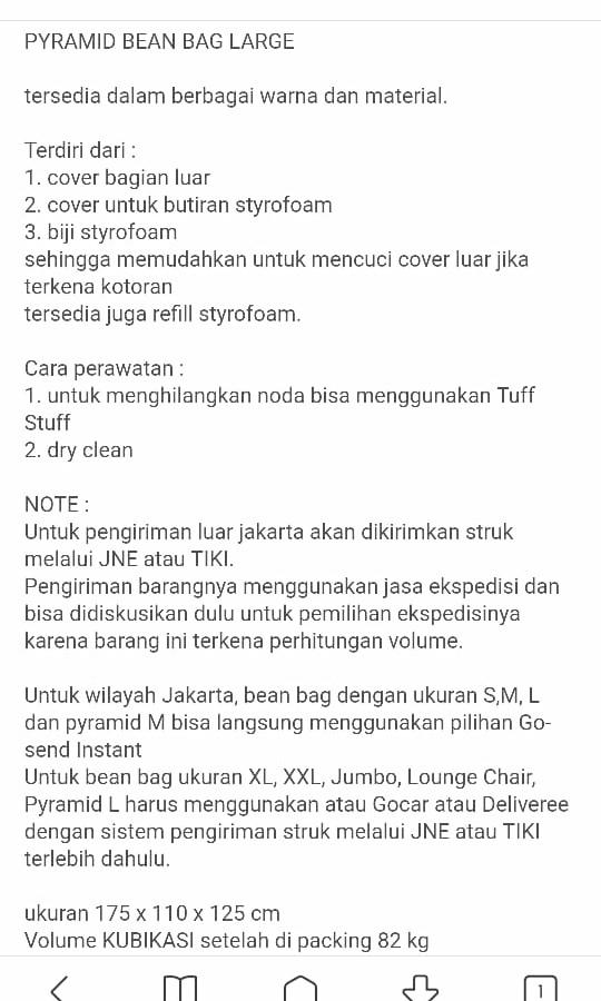 Bean Bag Pouffie Asesoris Rumah Perabotan Rumah Di Carousell