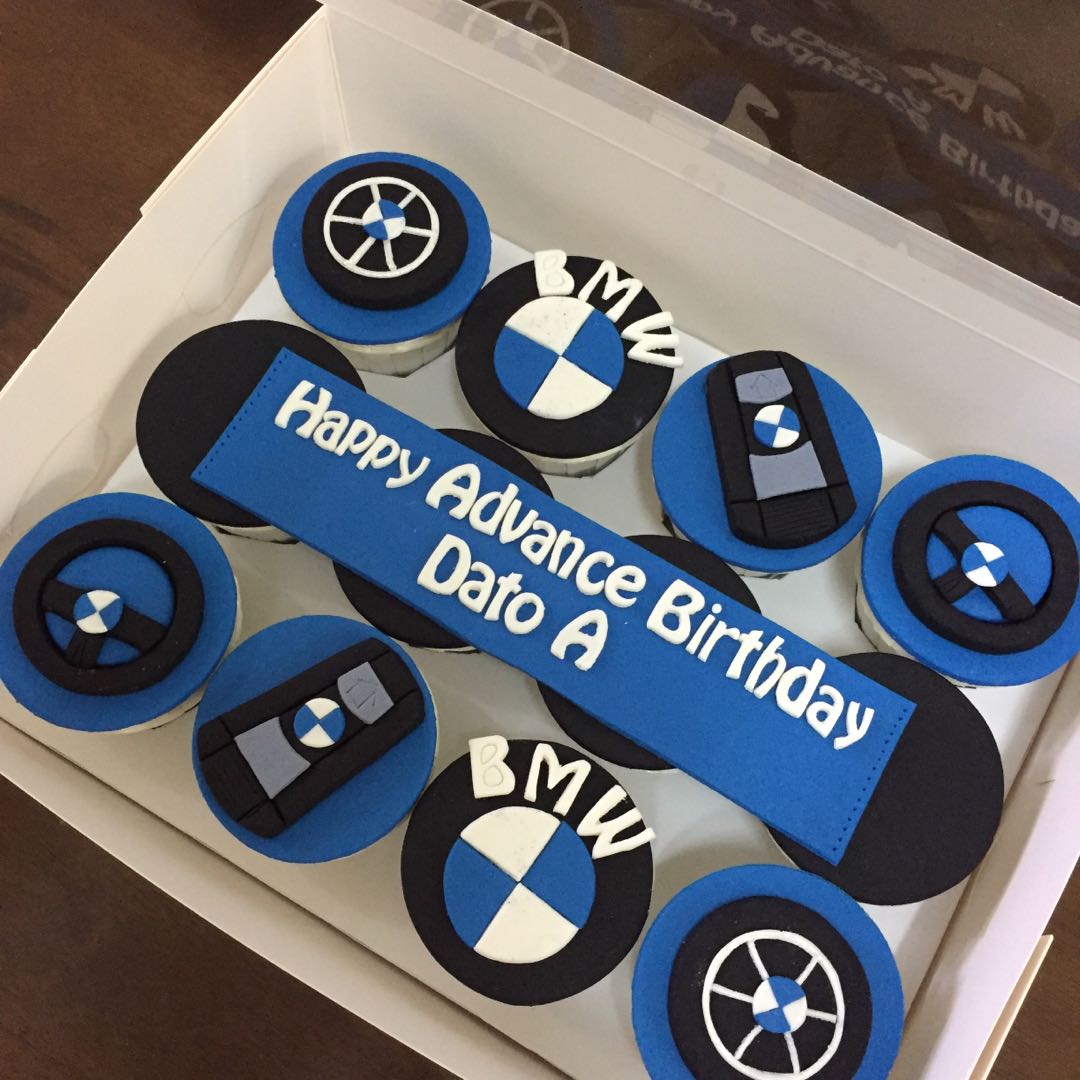 Bmw Theme Cupcakes Food Drinks Baked Goods On Carousell