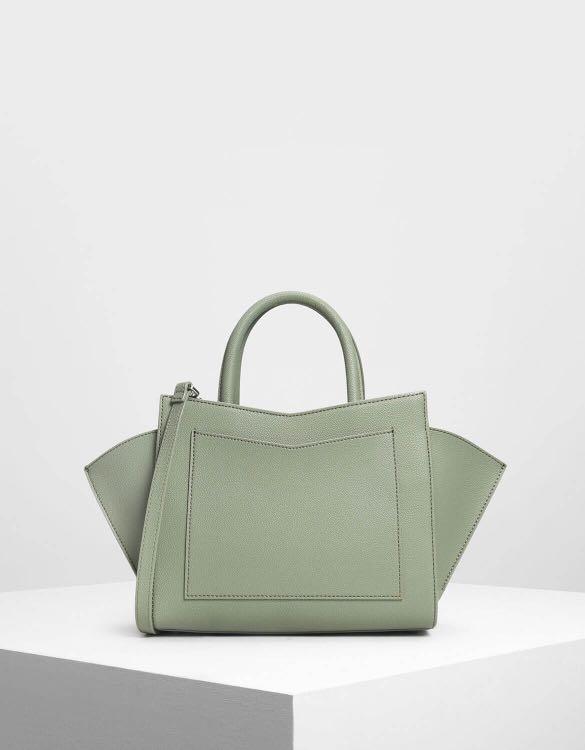 charles and keith structured city bag