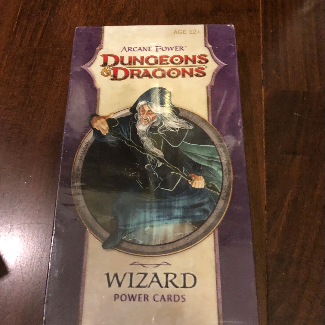 Dungeons Dragons 4e Player S Handbook Wizard Power Cards A 4th Edition D D Accessory Toys Games Others On
