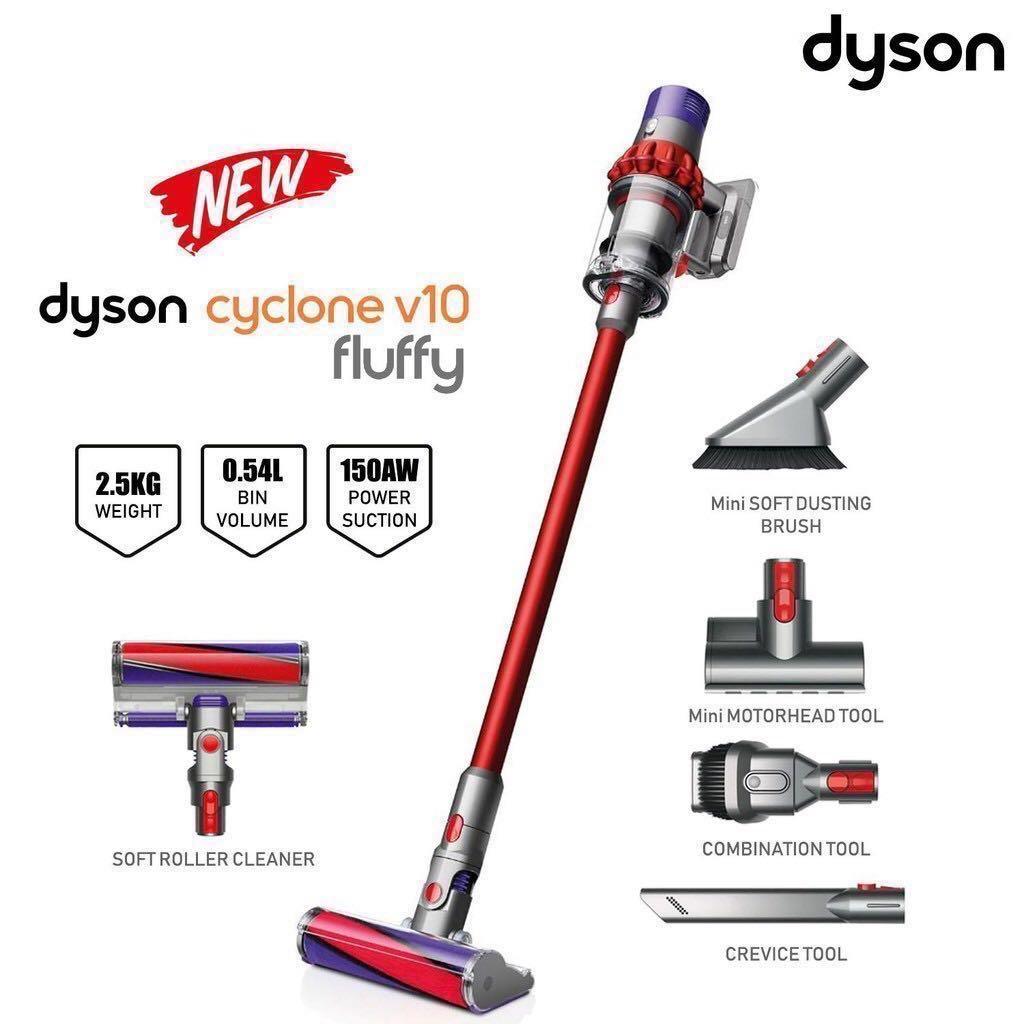 Dyson V10 Fluffy吸塵機, 家庭電器, 吸塵機＆ 家居清潔電器- Carousell