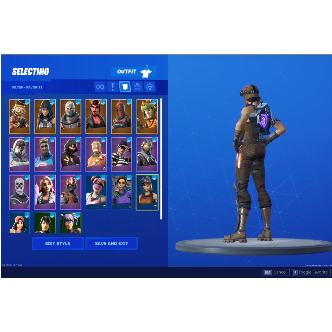 FA CRAZY OG RENEGADE RAIDER + OG SKULL SEMISTACKED FORTNITE ACCOUNT, Video Gaming, Gaming