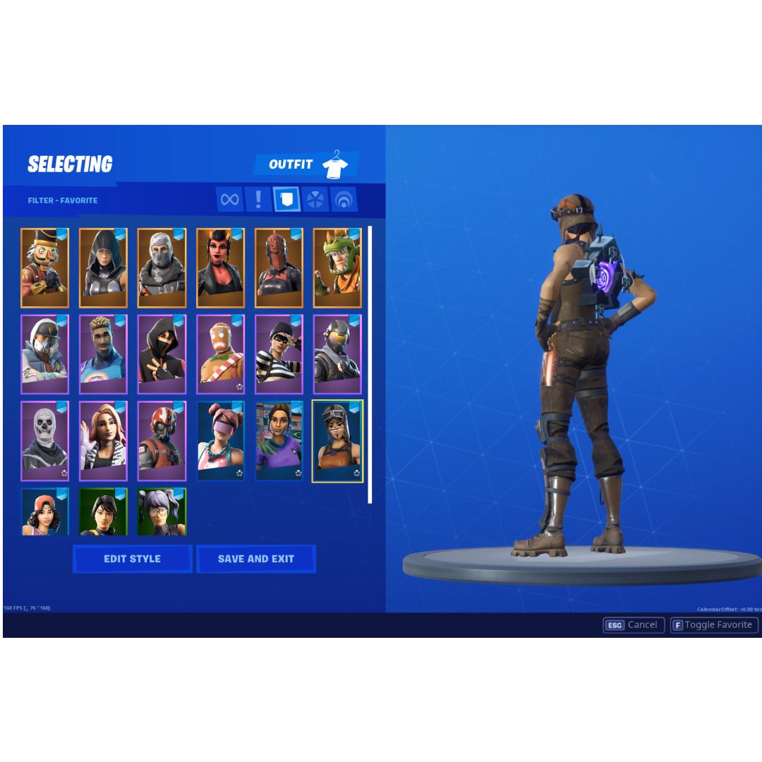 Fa Crazy Og Renegade Raider Og Skull Semistacked Fortnite Account Toys Games Video Gaming Video Games On Carousell