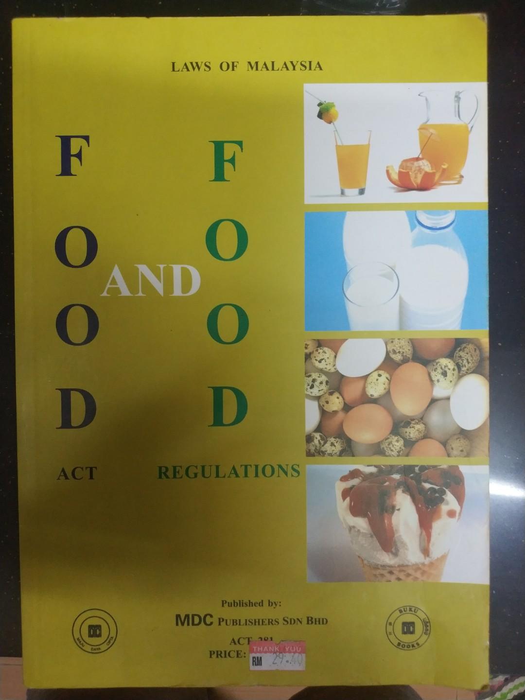 Food Act and Food Regulations Malaysia Oct 2006, Hobbies & Toys, Books