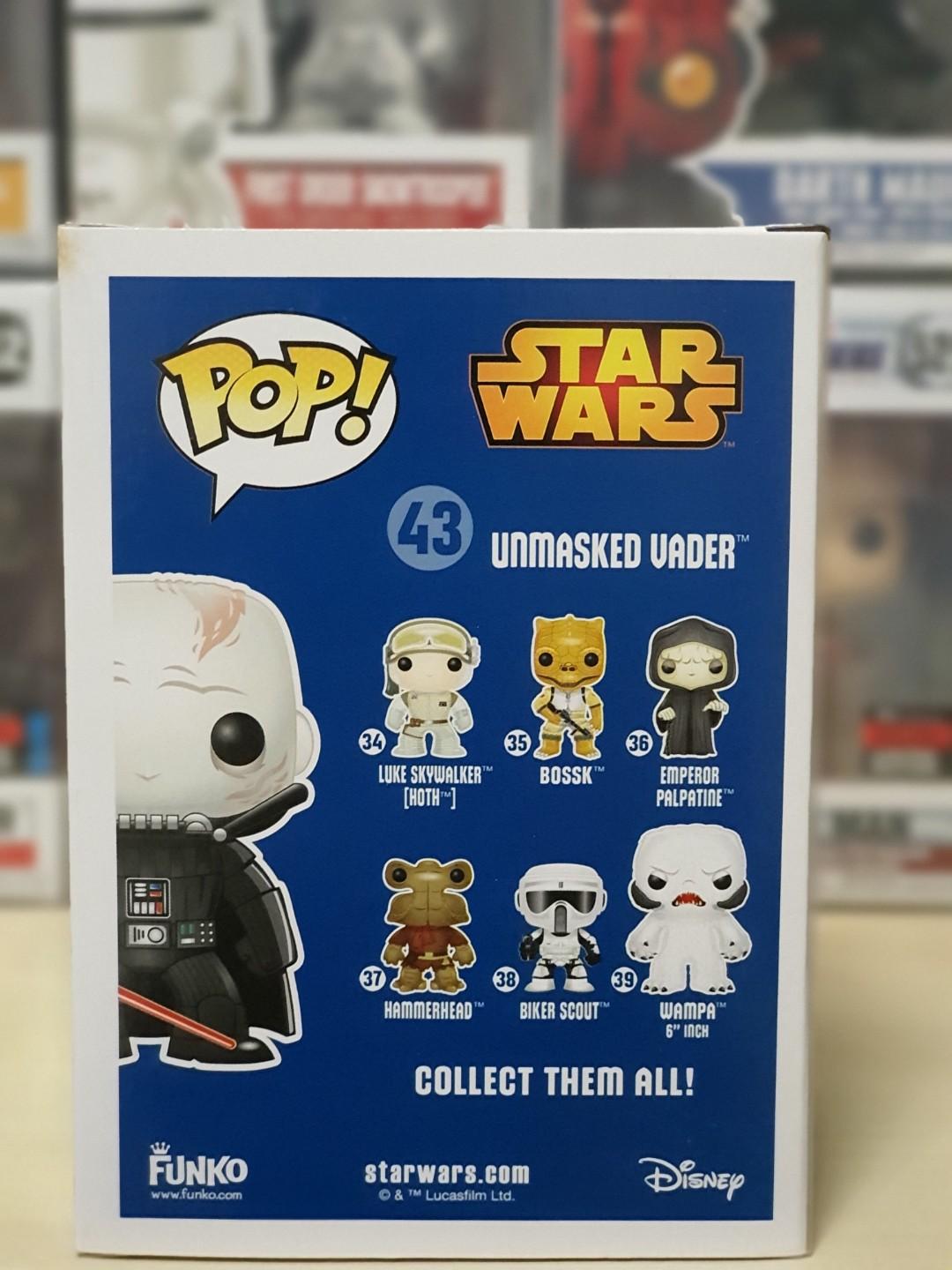 Funko pop best sale unmasked vader